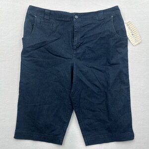 3For$20 White Stag Blue Bermuda Style Shorts Size 16 NWT